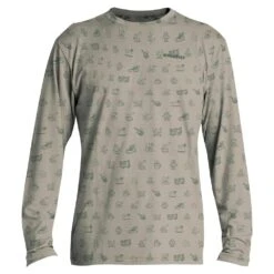 Airblaster Airblaster Merino Everyday LS Tee - Chinchilla Camp