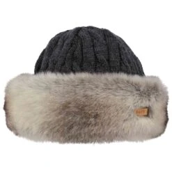 Barts Barts Fur Cable Bandhat - Heather Brown