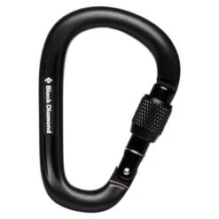 Black Diamond Black Diamond Pearlock Screwgate Carabiner - Black