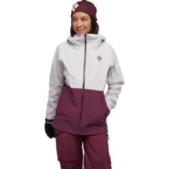 Black Diamond Black Diamond Recon Stretch Shell Womens Jacket - Ice Pink/Blackberry -RR Ski Race Shop black diamond recon stretch shell womens jacket ice pink blackberry p23565 33586 image