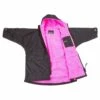 DryRobe DryRobe Advance Longsleeve Junior Rain Jacket - Black/Pink -RR Ski Race Shop dryrobe advance longsleeve junior rain jacket black pink p19332 28371 image