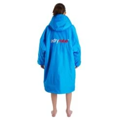 DryRobe DryRobe Advance Longsleeve Junior Rain Jacket - Cobalt Blue/Black -RR Ski Race Shop dryrobe advance longsleeve junior rain jacket cobalt blue black p21457 30711 image