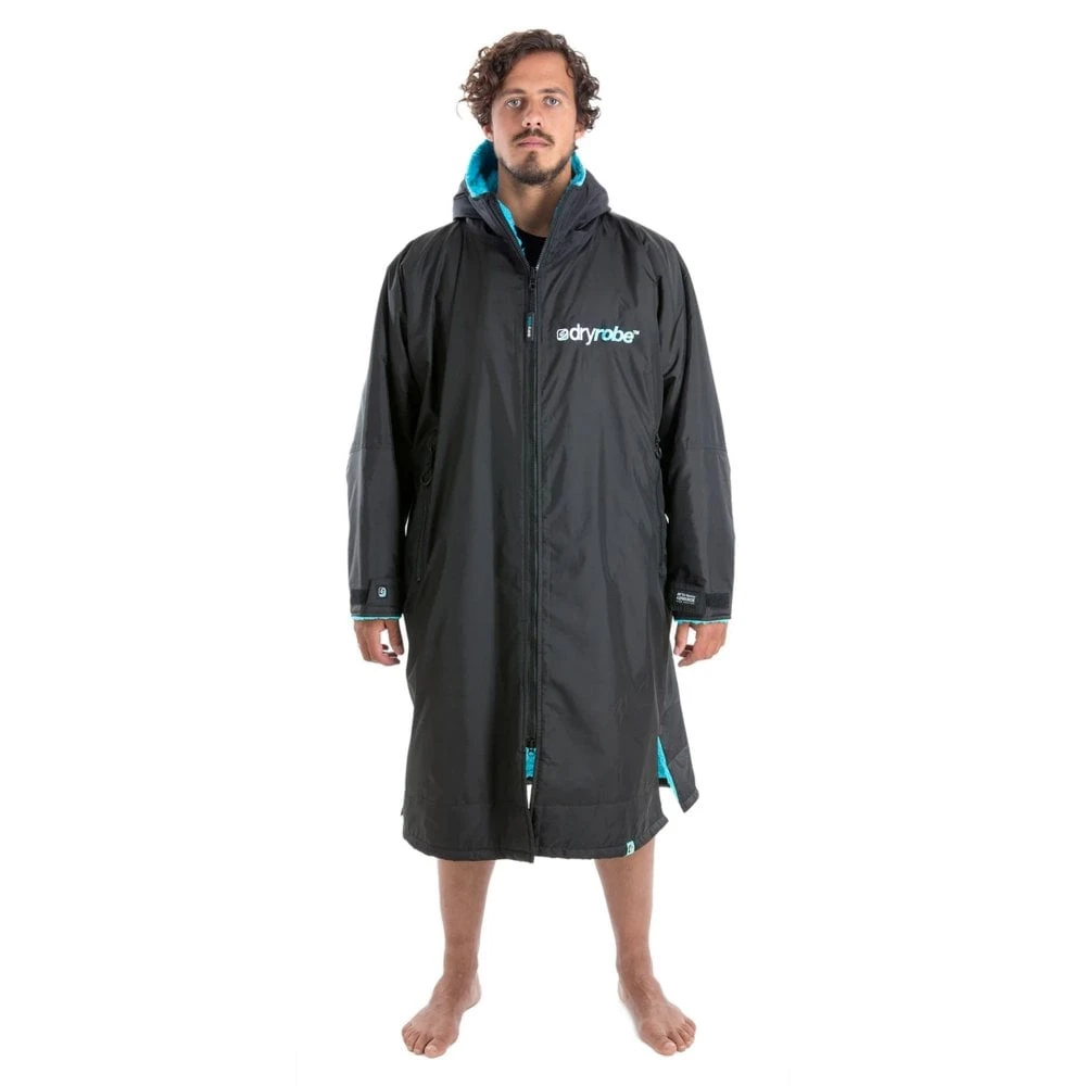 DryRobe DryRobe Advance Longsleeve Rain Jacket - Black/Blue 4 DryRobe DryRobe Advance Longsleeve Rain Jacket - Black/Blue - Image 2