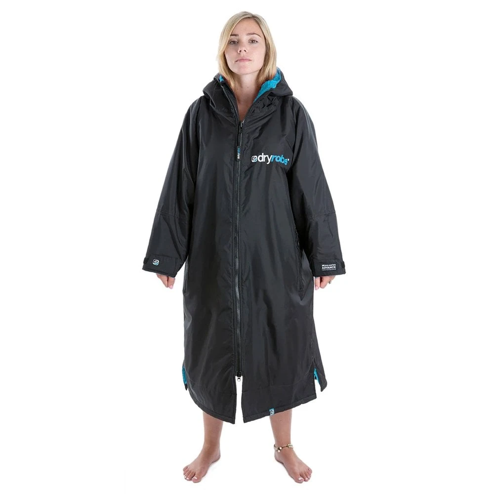 DryRobe DryRobe Advance Longsleeve Rain Jacket - Black/Blue 5 DryRobe DryRobe Advance Longsleeve Rain Jacket - Black/Blue - Image 3