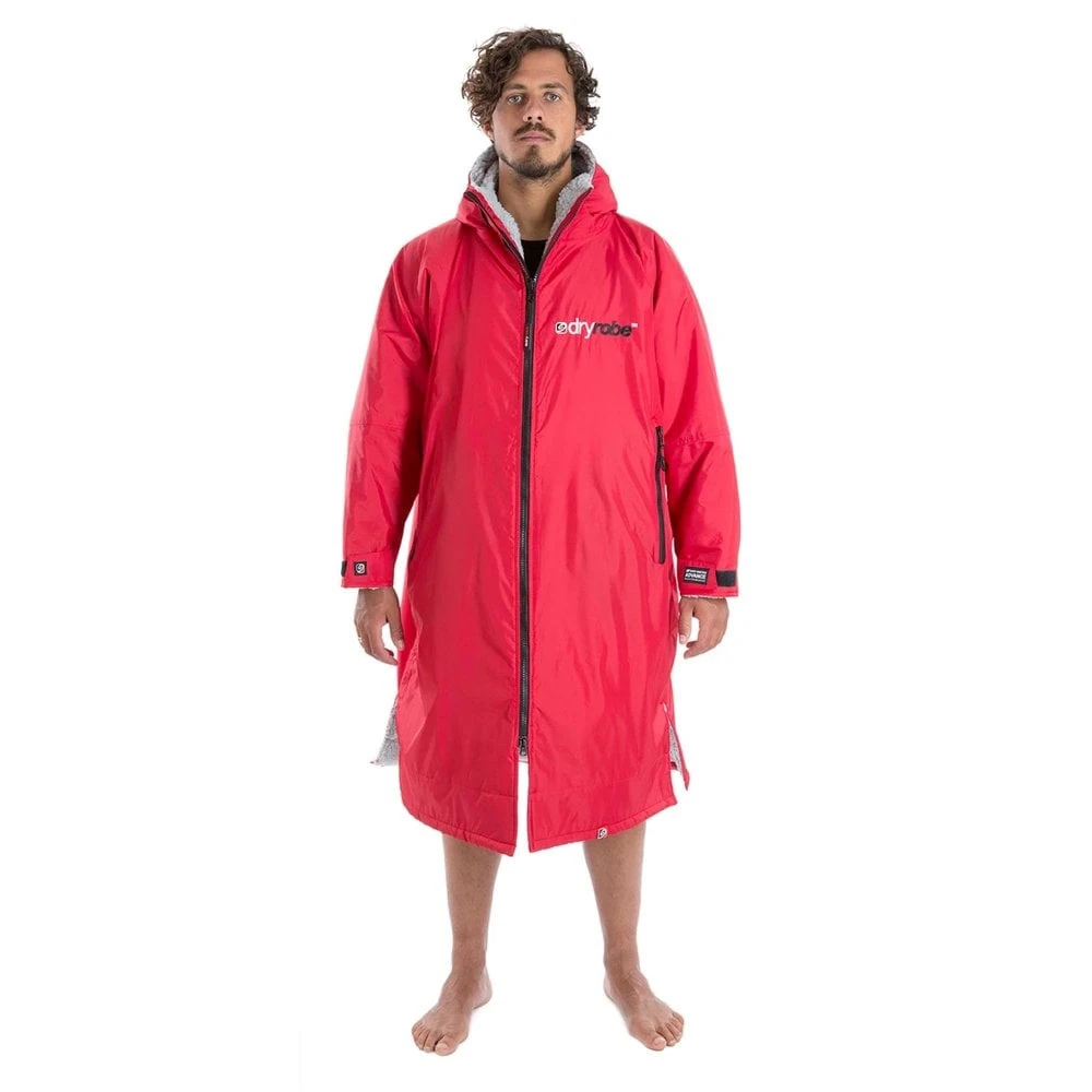 DryRobe DryRobe Advance Longsleeve Rain Jacket - Red/Grey 5 DryRobe DryRobe Advance Longsleeve Rain Jacket - Red/Grey - Image 3