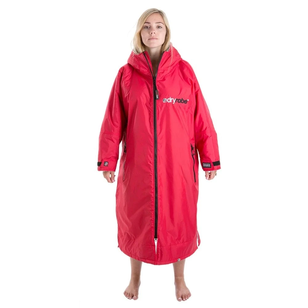 DryRobe DryRobe Advance Longsleeve Rain Jacket - Red/Grey 6 DryRobe DryRobe Advance Longsleeve Rain Jacket - Red/Grey - Image 4