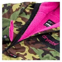 DryRobe DryRobe Advance Longsleeve Rain Jacket Remix Range - Camo/Pink/Black -RR Ski Race Shop dryrobe advance longsleeve rain jacket remix range camo pink black p25845 36908 image