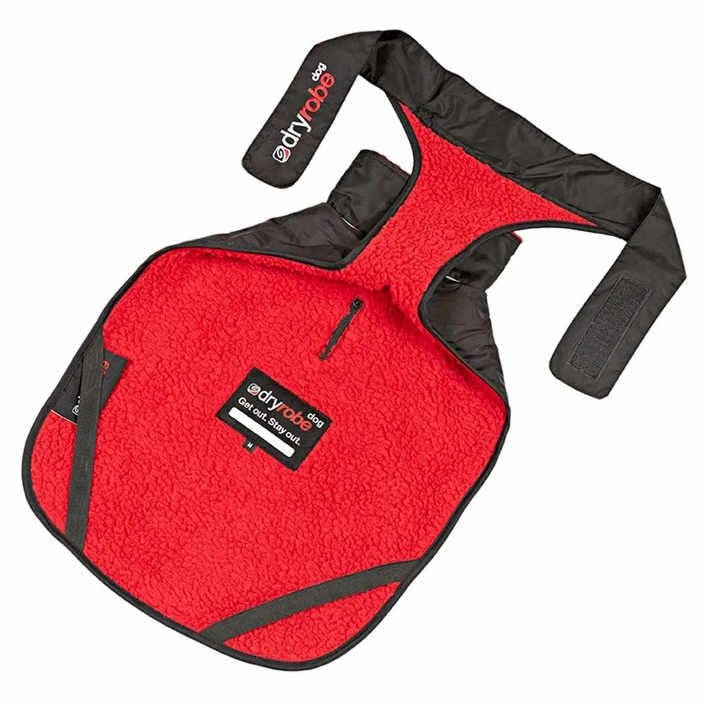 DryRobe DryRobe Dog Jacket - Black/Red 4 DryRobe DryRobe Dog Jacket - Black/Red - Image 2