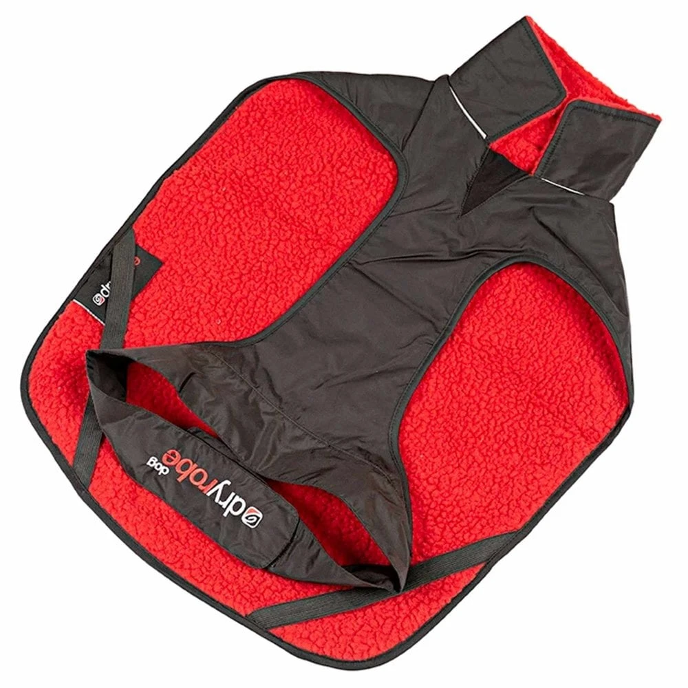 DryRobe DryRobe Dog Jacket - Black/Red 6 DryRobe DryRobe Dog Jacket - Black/Red - Image 4