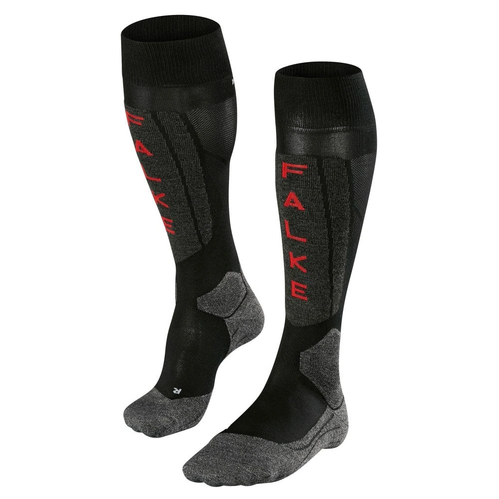Falke Falke SK5 Women's Ski Sock - Black 4 Falke Falke SK5 Women's Ski Sock - Black - Image 2