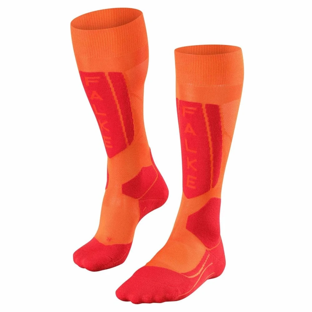 Falke Falke SK5 Womens Ski Sock - Flash Orange 3 Falke Falke SK5 Womens Ski Sock - Flash Orange