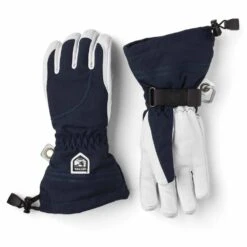 Hestra Hestra Heli Ski 5-Finger Womens Glove - Navy/Off White