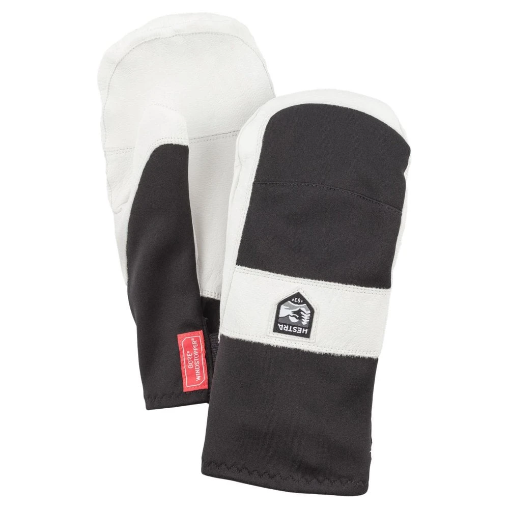 Hestra Hestra Leather Pull Over Mitten - Black 3 Hestra Hestra Leather Pull Over Mitten - Black