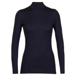 Icebreaker Icebreaker 260 Tech LS Womens Turtleneck - Midnight Navy