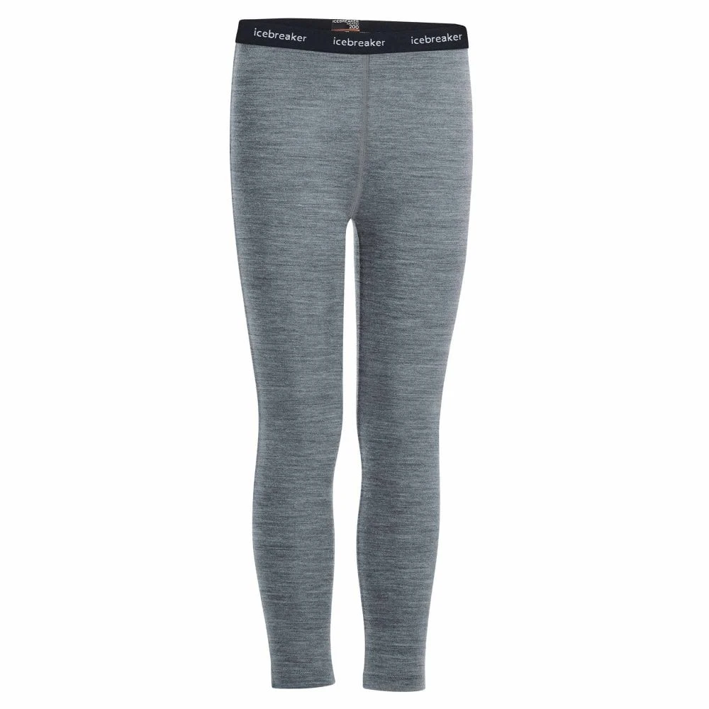 Icebreaker Icebreaker Merino 200 Oasis Junior Leggings - Gritstone Heather 3 Icebreaker Icebreaker Merino 200 Oasis Junior Leggings - Gritstone Heather