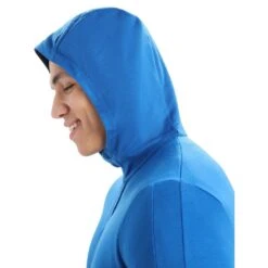 Icebreaker Icebreaker Quantum III LS Zip Hoodie - Lazurite/Royal Navy -RR Ski Race Shop icebreaker quantum iii ls zip hoodie lazurite royal navy p23405 33361 image