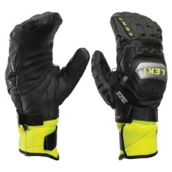 Leki Leki World Cup Race Ti S Speed System Ski Mittens - Black/Ice Lemon