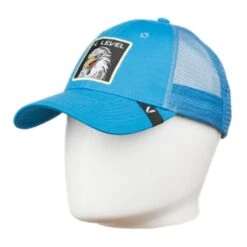 Level Level Eagle Mesh Cap - Light Blue