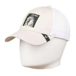 Level Level Eagle Mesh Cap - White