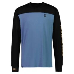 Mons Royale Mons Royale Yotei LS T-Shirt - Black/Blue Slate