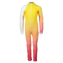 POC POC Skin GS Junior Padded Catsuit - Speedy Gradient Fluorescent Pink/Aventurine Yellow