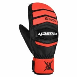 Reusch Reusch World Cup Warrior Team Race Mitten - Black/Fluorescent Red
