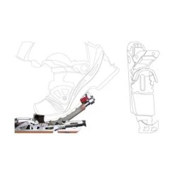 Rottefella Rottefella Freeride NTN Binding Short With 110mm Brakes - Black/White -RR Ski Race Shop rottefella freeride ntn binding short with 110mm brakes black white p272 1159 image