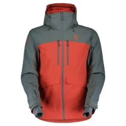 Scott Scott Ultimate Dryo Jacket - Grey Green/Magma Red