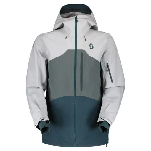 Scott Scott Vertic 3L Jacket - Light Grey/Grey Green 3 Scott Scott Vertic 3L Jacket - Light Grey/Grey Green -RR Ski Race Shop scott vertic 3l jacket light grey grey green p22047 32145 image