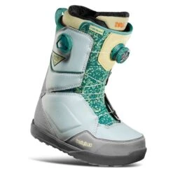 Thirtytwo Thirty Two Lashed Double Boa Womens Melancon Snowboard Boot 2023 - Grey/Green