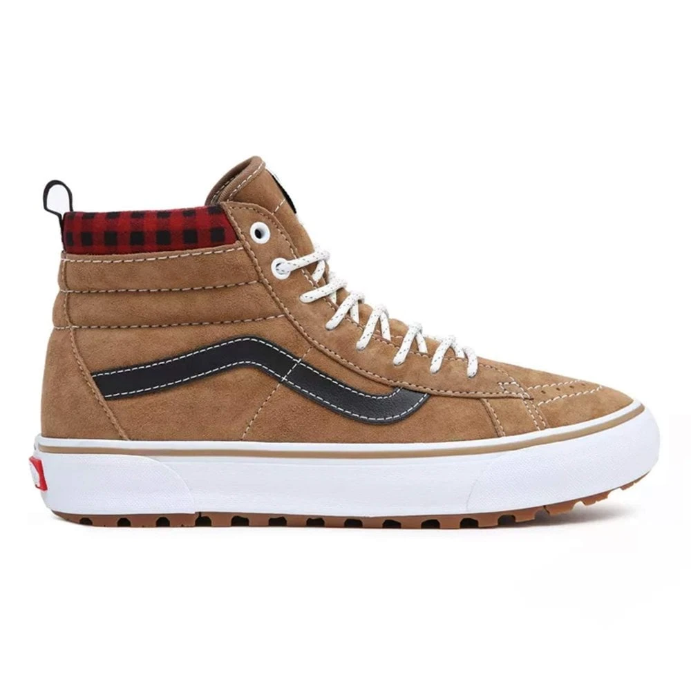 Vans Vans Sk8-Hi MTE 1 Shoe - Plaid Brown/Black 3 Vans Vans Sk8-Hi MTE 1 Shoe - Plaid Brown/Black