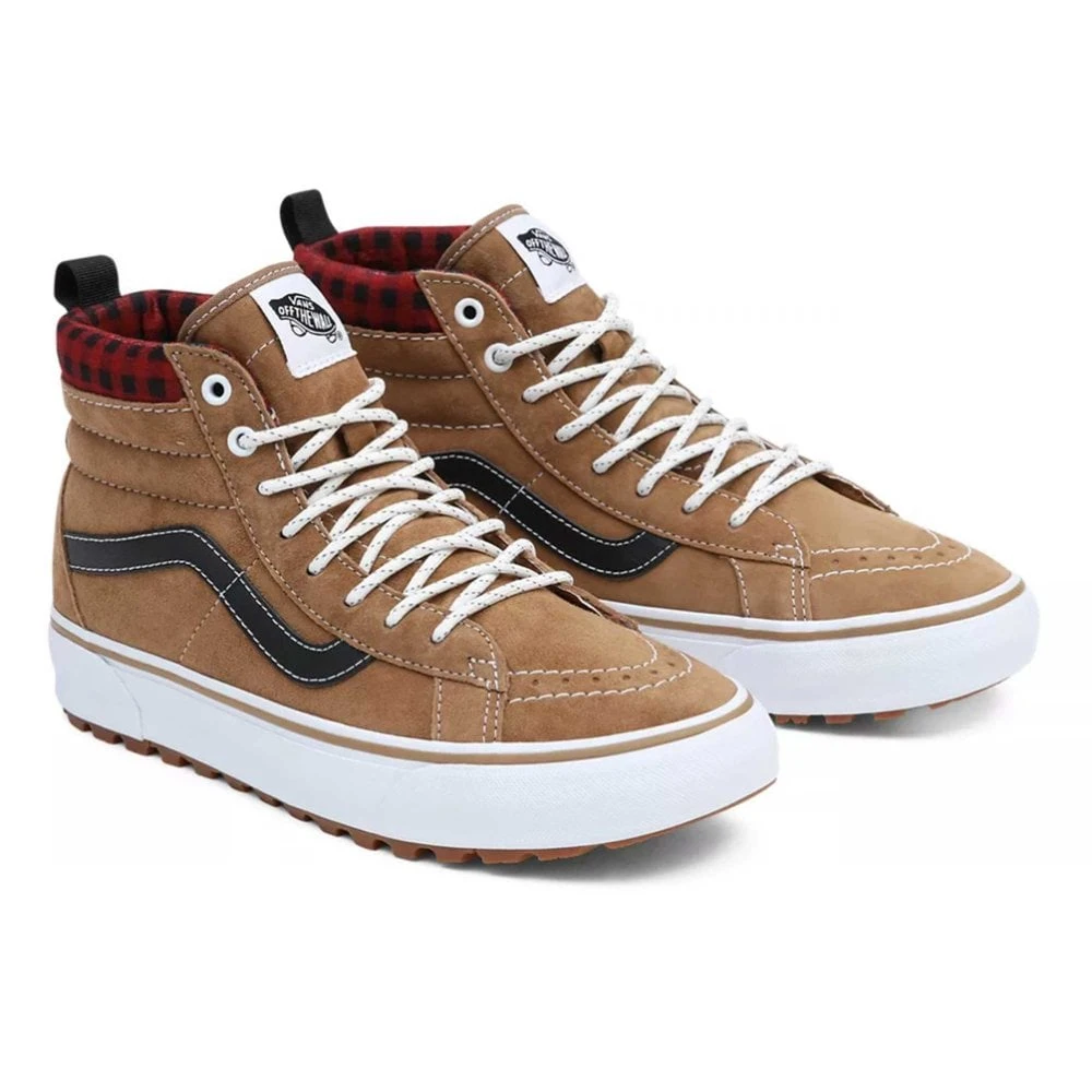 Vans Vans Sk8-Hi MTE 1 Shoe - Plaid Brown/Black 6 Vans Vans Sk8-Hi MTE 1 Shoe - Plaid Brown/Black - Image 4