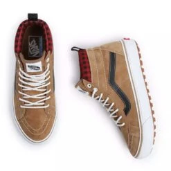 Vans Vans Sk8-Hi MTE 1 Shoe - Plaid Brown/Black 11 Vans Vans Sk8-Hi MTE 1 Shoe - Plaid Brown/Black -RR Ski Race Shop vans sk8 hi mte 1 shoe plaid brown black p23376 33664 image