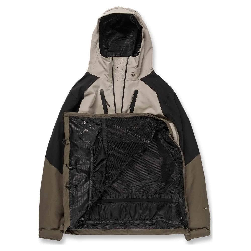 Volcom Volcom Brighton Pullover Jacket - Dark Khaki 5 Volcom Volcom Brighton Pullover Jacket - Dark Khaki - Image 3