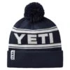 YETI Yeti Logo Retro Knit Beanie - Navy/White -RR Ski Race Shop yeti logo retro knit beanie navy white p21930 31344 image